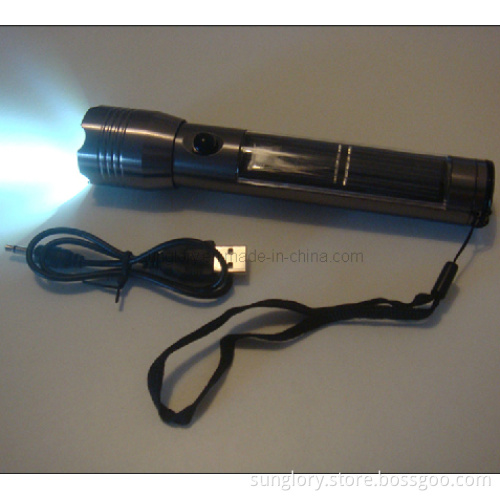 High Power LED Torch with Solar Power
